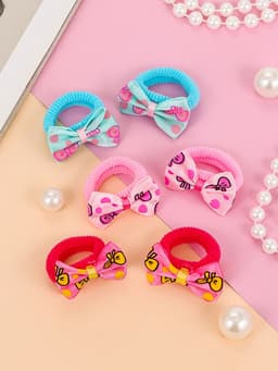 Резинки для волос «Выбражулька», набор 6 шт., бантик