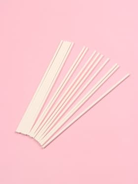 Палочки для кондитерских изделий Доляна, d=0.4 см, 20 см, набор 50 шт., бумага, белые