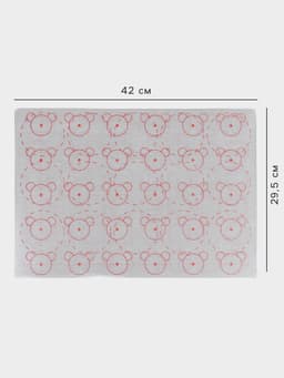 Коврик для выпечки армированный «Макарун. Ушки», силикон, 42×29.5 см