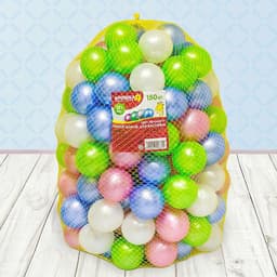 Шарики для сухого бассейна «Перламутровые», диаметр шара 7.5 см, набор 150 штук, цвет розовый, голубой, белый, зелёный