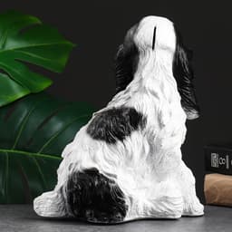 Копилка для денег «Русский спаниель», полистоун, 15×20×26 см