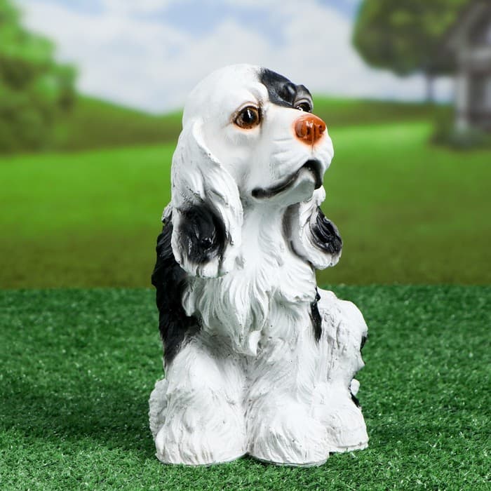 Копилка для денег «Русский спаниель», полистоун, 15×20×26 см