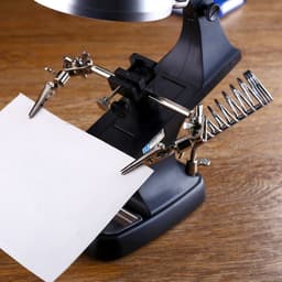 Третья рука для пайки 2.5х, 5х, с подсветкой, 20×21×15 см, 3ААА