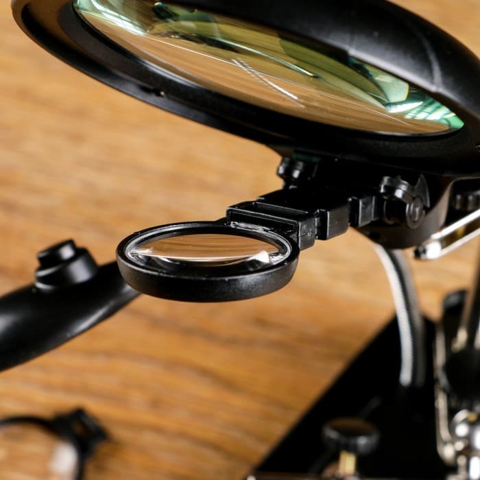 Третья рука для пайки 10х, 7.5х, 2.5х, 18×16×16.5