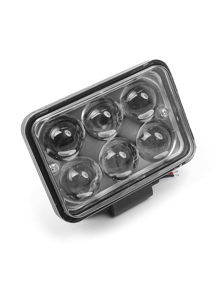 Противотуманная фара, 12 В, 6 LED, IP67, 6000К, направленный свет