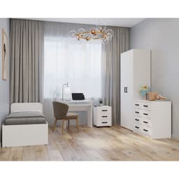 Комод для хранения «Клик Мебель», 5 выдвижных ящиков, 900×480×800 мм, цвет белый