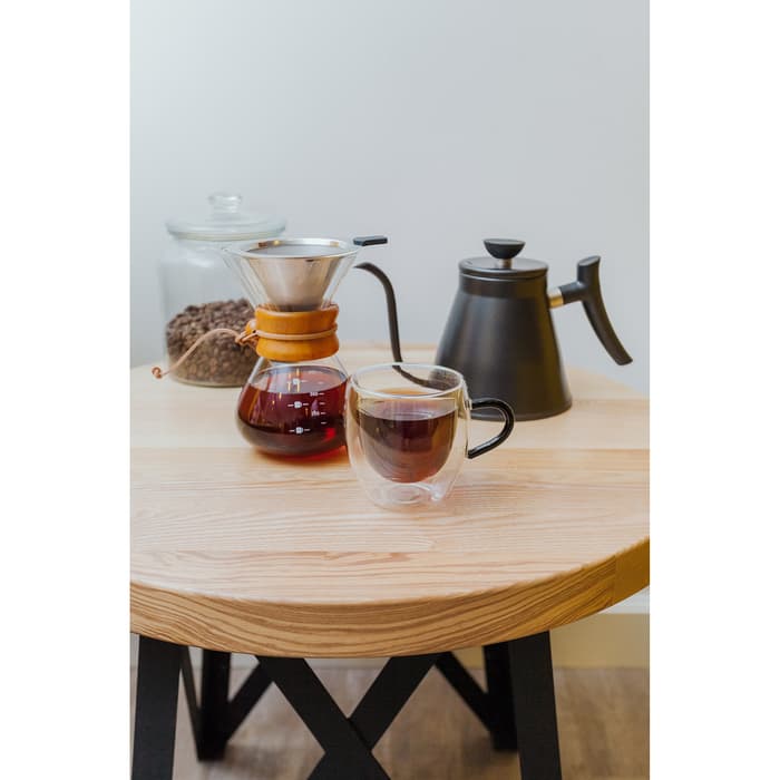 Кружка с двойными стенками Magistro «Адель», 200 мл, стекло, прозрачная