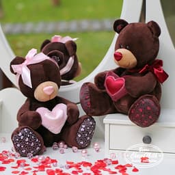 Мягкая игрушка «Кот Медведь Milk», с сердцем, 50 см