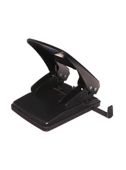 Дырокол металлический 40 листов, Berlingo, с линейкой, чёрный