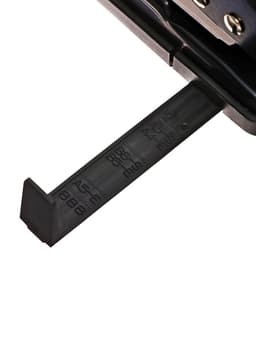 Дырокол металлический 40 листов, Berlingo, с линейкой, чёрный