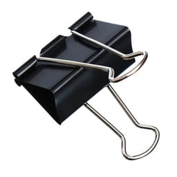 Набор зажимов для бумаг, 51 мм, 12 шт., чёрные