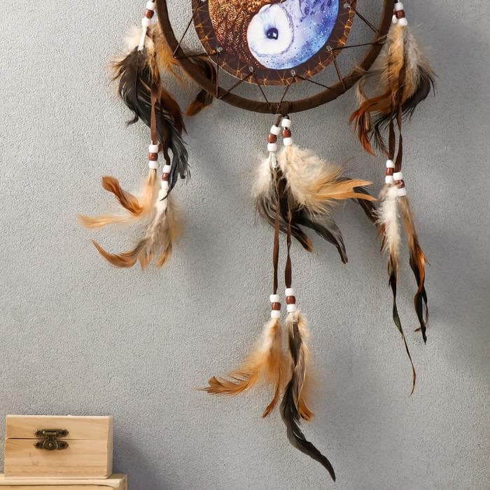 Ловец снов амулет «Совы», d=20 см