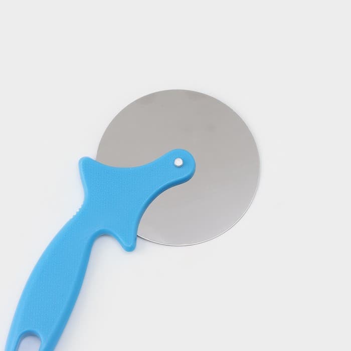 Нож для пиццы и теста Доляна «Наклон», 20.5 см, d=9.5 см, нержавеющая сталь, МИКС