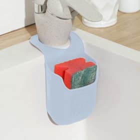 Подставка для губки Доляна «Симплекс», 20×9×4.5 см, силикон, голубая