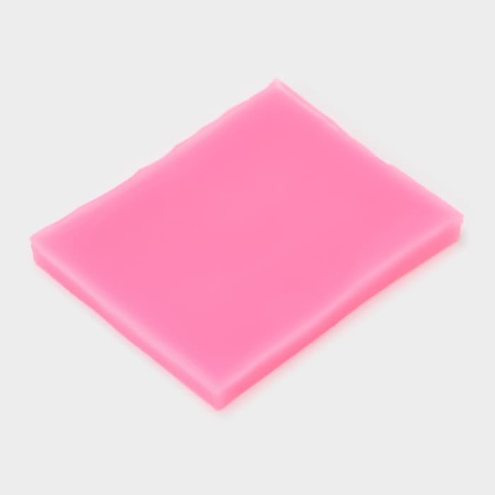 Молд для заливки Happy Birthday, силикон, 6.5×5.5×0.5 см, розовый