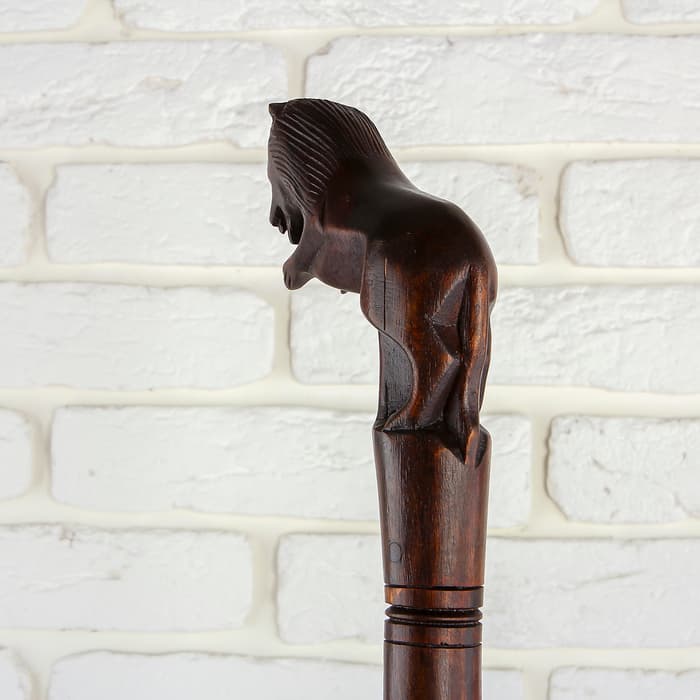 Трость деревянная «Лев», 92×12×4.5 см, сувенирная