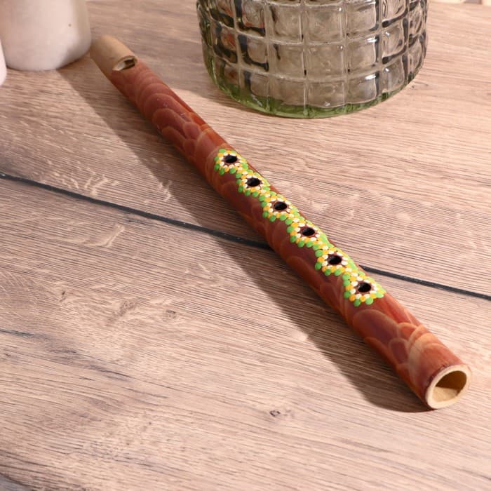 Сувенирный музыкальный инструмент «Флейта», 40×3×3 см, МИКС