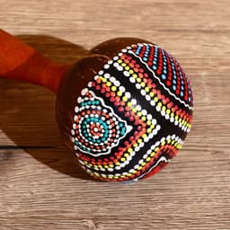 Сувенирный музыкальный инструмент «Маракас», 22×9×9 см, МИКС