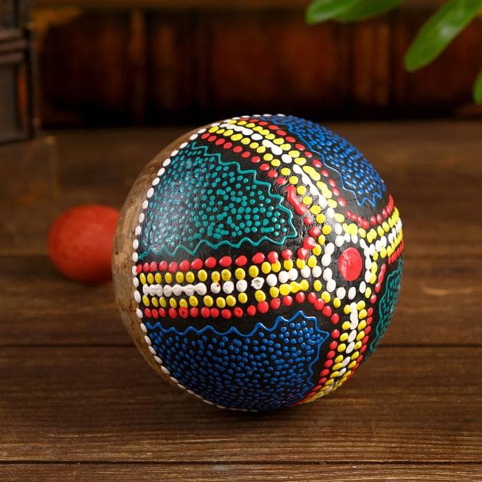 Сувенирный музыкальный инструмент «Маракас», 22×9×9 см, МИКС