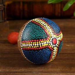 Сувенирный музыкальный инструмент «Маракас», 22×9×9 см, МИКС