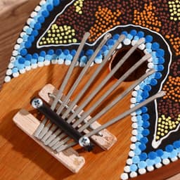 Сувенирный музыкальный инструмент «Калимба», 21×14.5×4 см, МИКС