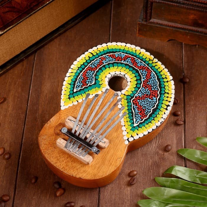 Сувенирный музыкальный инструмент «Калимба», 21×14.5×4 см, МИКС