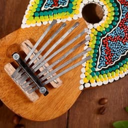 Сувенирный музыкальный инструмент «Калимба», 21×14.5×4 см, МИКС