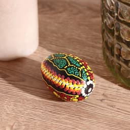 Сувенирный музыкальный инструмент Маракас «Яйцо с узором - точечная роспись», 7×5×5 см