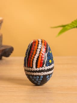 Сувенирный музыкальный инструмент Маракас «Яйцо с узором - точечная роспись», 7×5×5 см