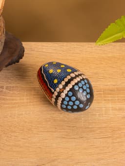 Сувенирный музыкальный инструмент Маракас «Яйцо с узором - точечная роспись», 7×5×5 см