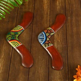 Сувенир «Бумеранг с точечной росписью», 40×7×1 см, МИКС