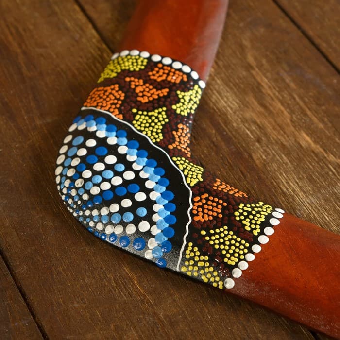 Сувенир «Бумеранг с точечной росписью», 40×7×1 см, МИКС