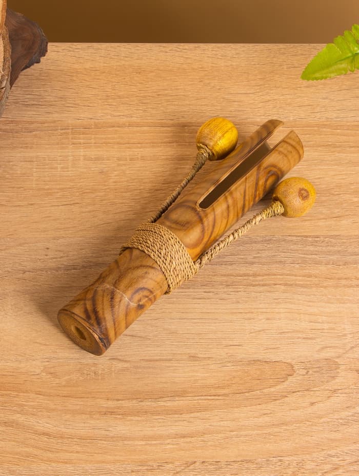 Сувенирный музыкальный инструмент «Двойной кастаньет», 21×4×8 см