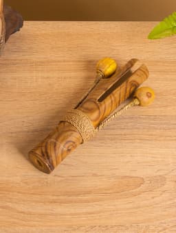 Сувенирный музыкальный инструмент «Двойной кастаньет», 21×4×8 см