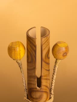 Сувенирный музыкальный инструмент «Двойной кастаньет», 21×4×8 см