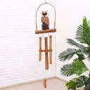 Музыка ветра «Сова», 83×20×4 см, бамбук, МИКС