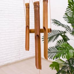 Музыка ветра «Сова», 83×20×4 см, бамбук, МИКС