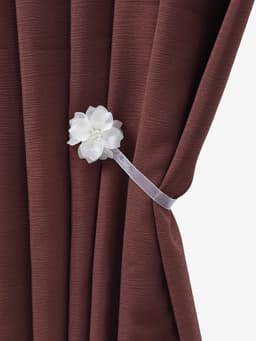 Подхват для штор «Нежный цветок», d=6 см, белый