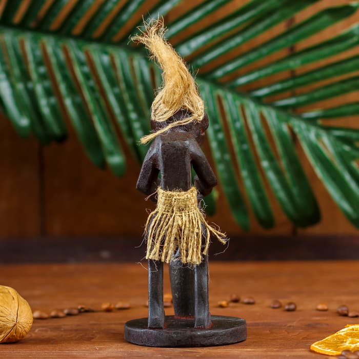 Сувенир «Абориген-барабанщик», 21×7×7 см, дерево