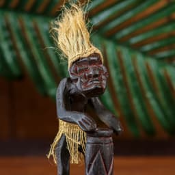 Сувенир «Абориген-барабанщик», 21×7×7 см, дерево