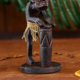 Сувенир «Абориген-барабанщик», 21×7×7 см, дерево