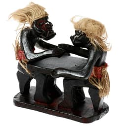 Сувенир «Аборигены и армреслинг», 18×16×9 см, дерево