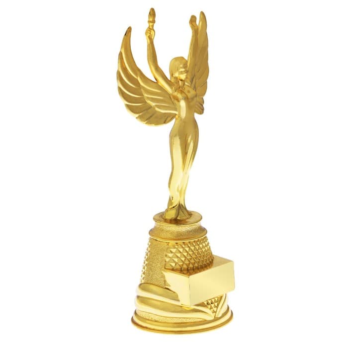 Кубок, наградная фигура под нанесение «Ника», подставка пластик золото, 18.5 см