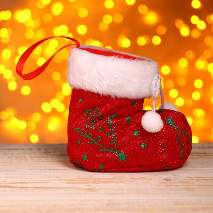 Конфетница «Сапожок», 12×6 см, 180 г, МИКС