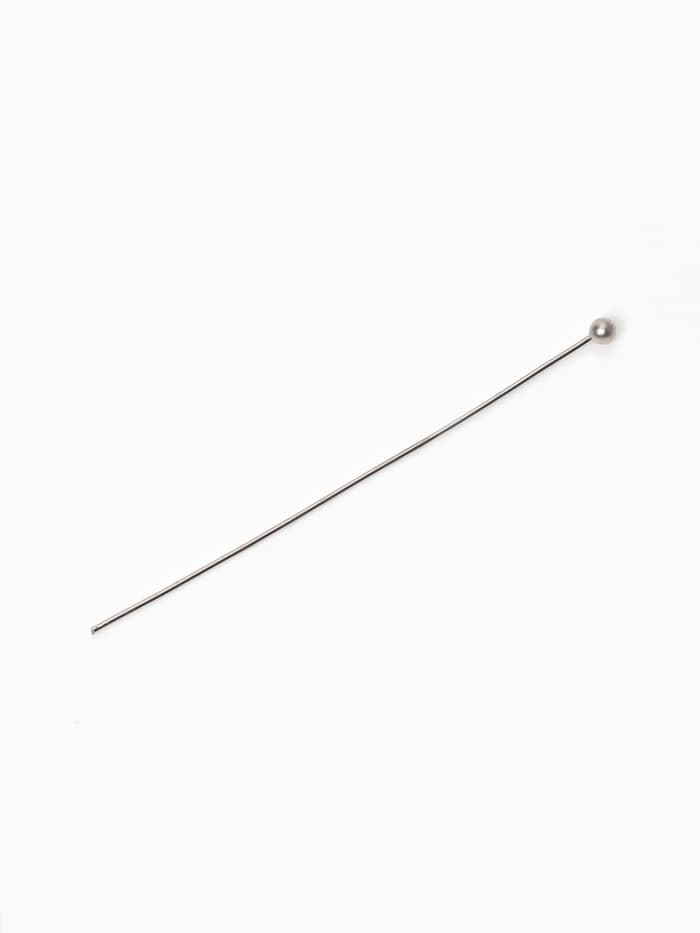 Штифт с шариком СМ-1103-11, 4 см, 50 г, (±557 шт.), цвет серебро