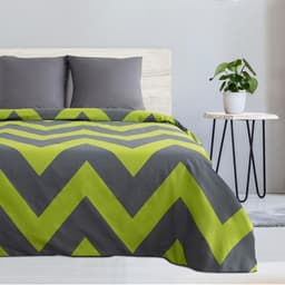 Постельное бельё 2-спальное «Этель. Зелёный шеврон», поплин