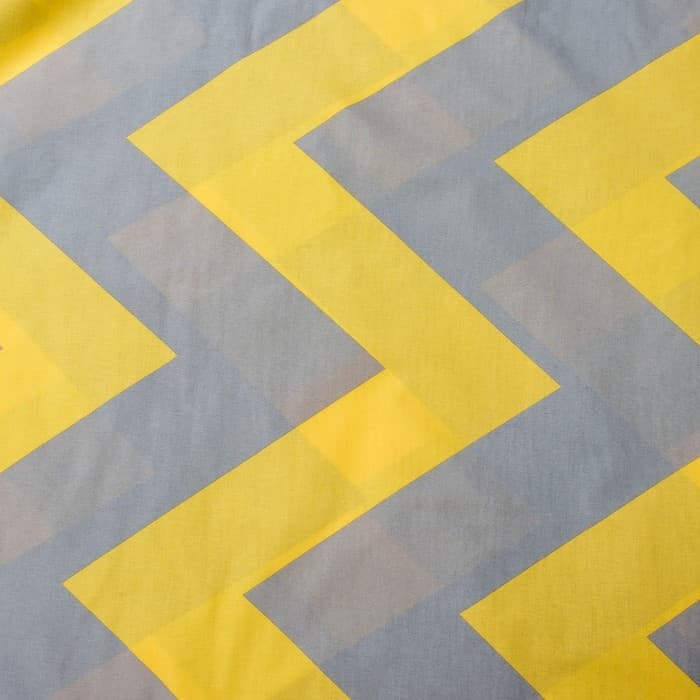 Постельное бельё евро «Этель. Жёлтый шеврон», поплин