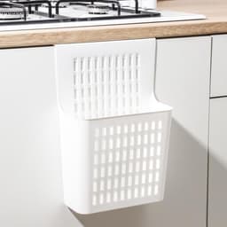 Корзина для хранения подвесная на дверцу IDEA, пластик, 25×13×36 см, белая