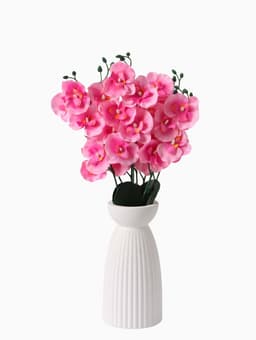 Цветы искусственные «Орхидея Фаленопсис мультифлора», 6×37 см, розовый МИКС