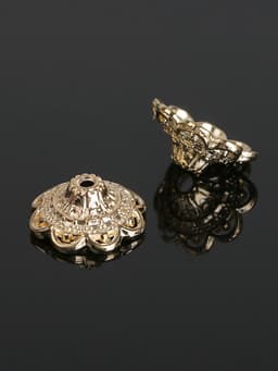 Шапочки для бусин (набор 10 шт.), 6×13.5 мм, цвет золото